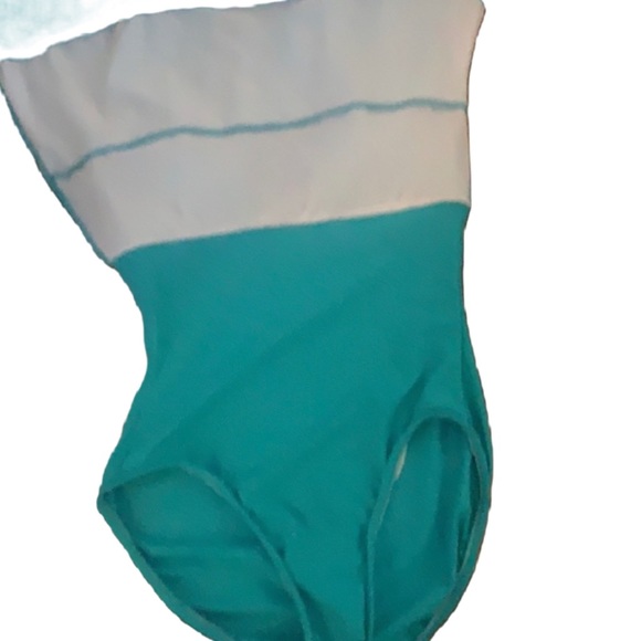SWIM SOLUTIONS NO TUMMY / TUMMY CONTROL SWIMSUIT dress BATHING SUIT TURQUOISE - Picture 9 of 14